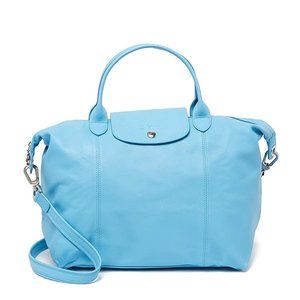 LONGCHAMP Le Pliage Leather Medium Tote Bag